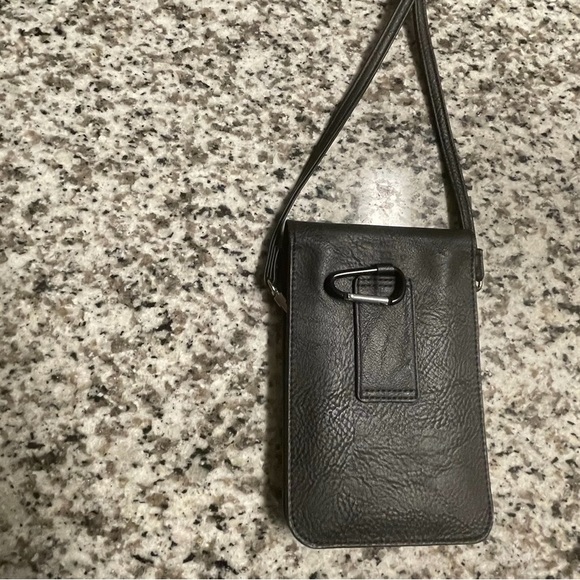 K.Carroll Harper Secure Crossbody & Cell Phone Leather Bag W/Wallet RFID Secure - Picture 4 of 17